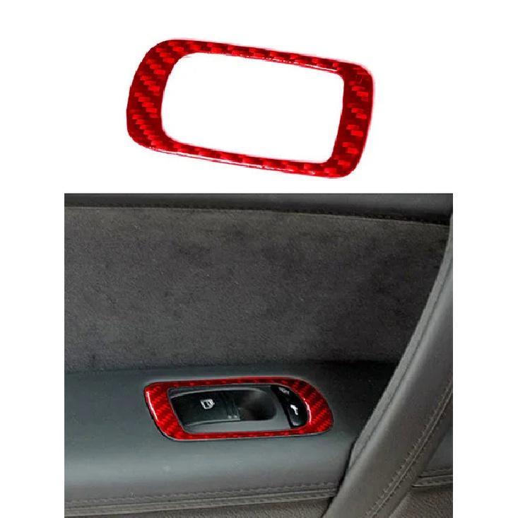 Door Lift Control Stickers For Porsche Cayenne 2003 2004 2005 2006 2007 2008 2009 2010 Carbon Fiber Car Interior Accessories