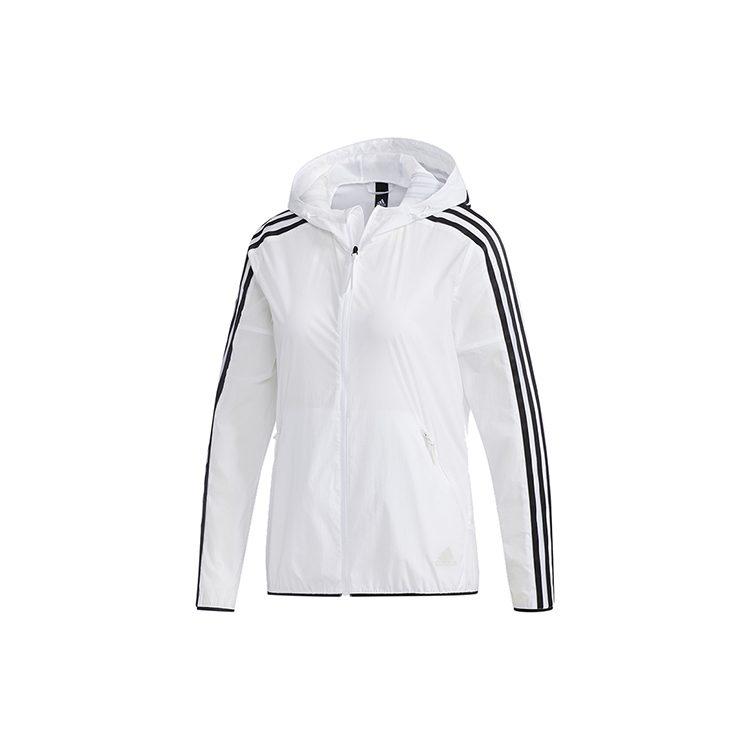 adidas Куртки Женские Белые С Капюшоном Умеренные Другие FT2881