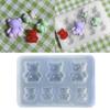 Silicone Epoxy Molds DIY Craft Moulds Home Table Decorations Little Bear Shaped DIY Ornaments Molds Silicone Material