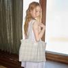 summer check shoulder bag green