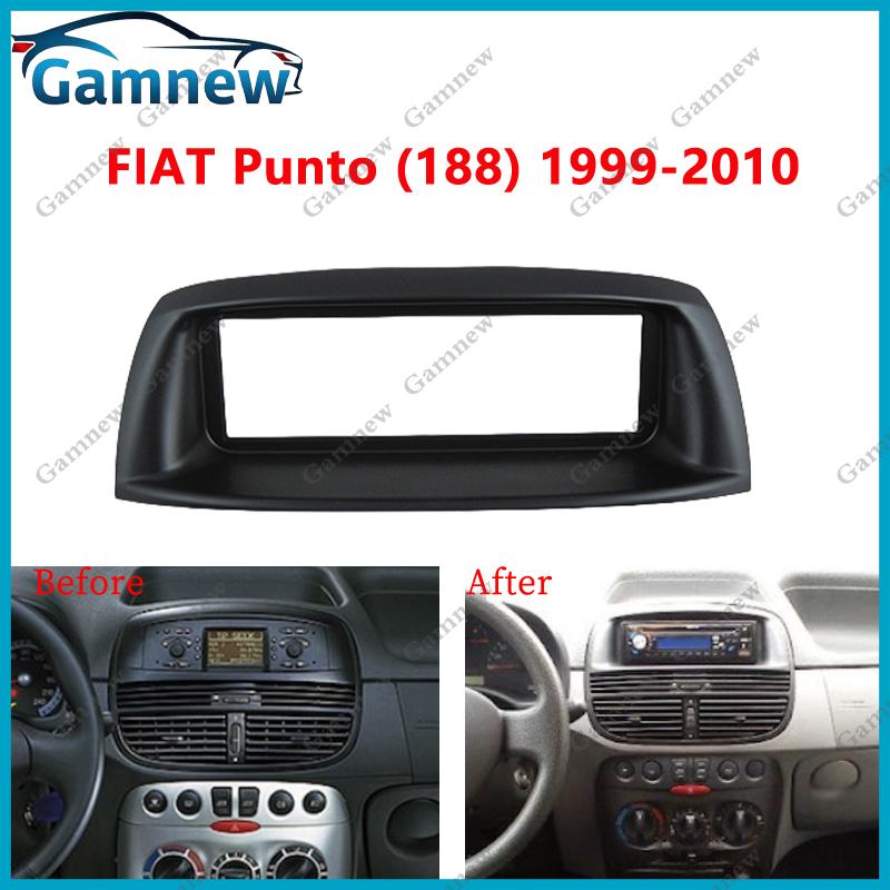 1DIN Автомобильная рамка для радиопанели для Fiat Siena Punto Palio 500 Weekend Комплект рамок для установки Фронтальная панель