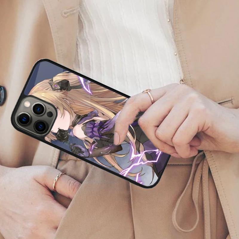 Fischl Genshin Impact Магнитный чехол для телефона ДЛЯ APPLE iPhone 17 Air 16 14 13 12 Pro Max 15 Plus Беспроводная зарядка С крышкой MagSafe
