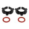 2PCS LED Headlight Base Holders Low Power Professional Design Easy Install ABS Material Headlight