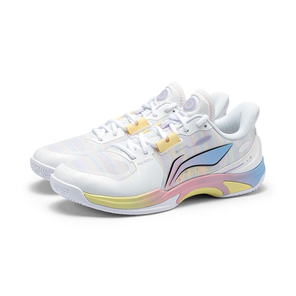 Li Ning Hunting II Амортизация Поддержка Отскок Низкие Бадминтонные Кроссовки Унисекс Стандартные Белые AYTV013-1