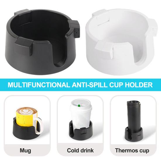 Брызгозащищенный подстаканник Регулируемый Нескользящий дизайн Съемный Простая установка Универсальный для кофейной кружки