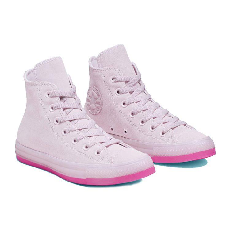 Converse Межзвездные Chuck Taylor All Star Розовый замшевый с гелевой подошвой 166139C