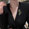 Брошь Полый Дизайн Тюльпан Износостойкая Булавка для Лацкана Свитеры Воротники Шляпы Сумки Пальто Шарфы Значок Универсальный Аксессуар