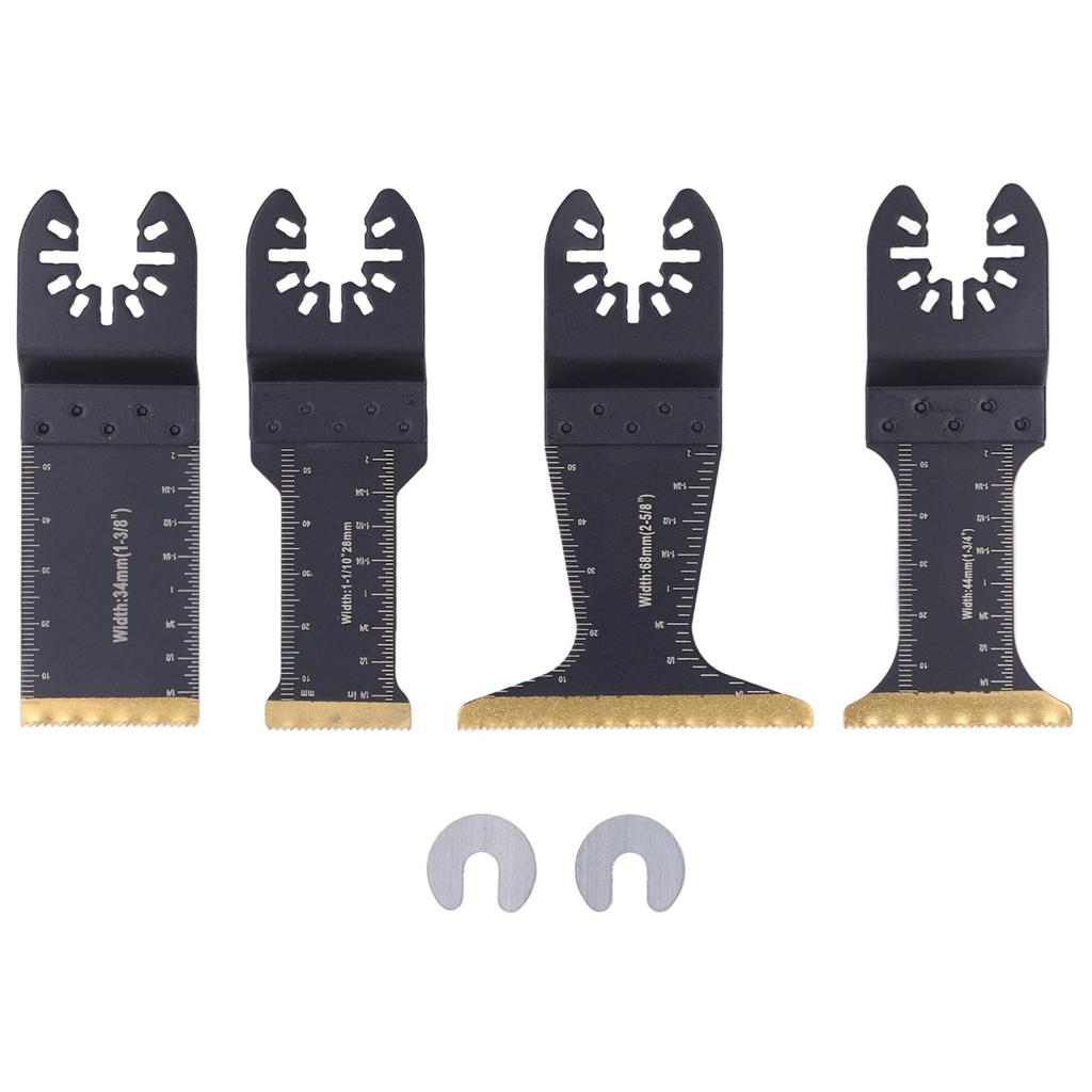 6 шт. Колеблющиеся пильные полотна Универсальный набор аксессуаров для инструментов с быстросъемным креплением для дерева, металла, пластика