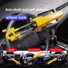 Twin Bar Car Steering Wheel Lock High Visibility Adjustable Universal Fit Heavy Duty Steering Wheel Lock Anti-Theft Device