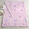 character mmongmongg Throw Warm Soft Flannel Blanket Multiuse for Sofa Bed Camping Travel Nap