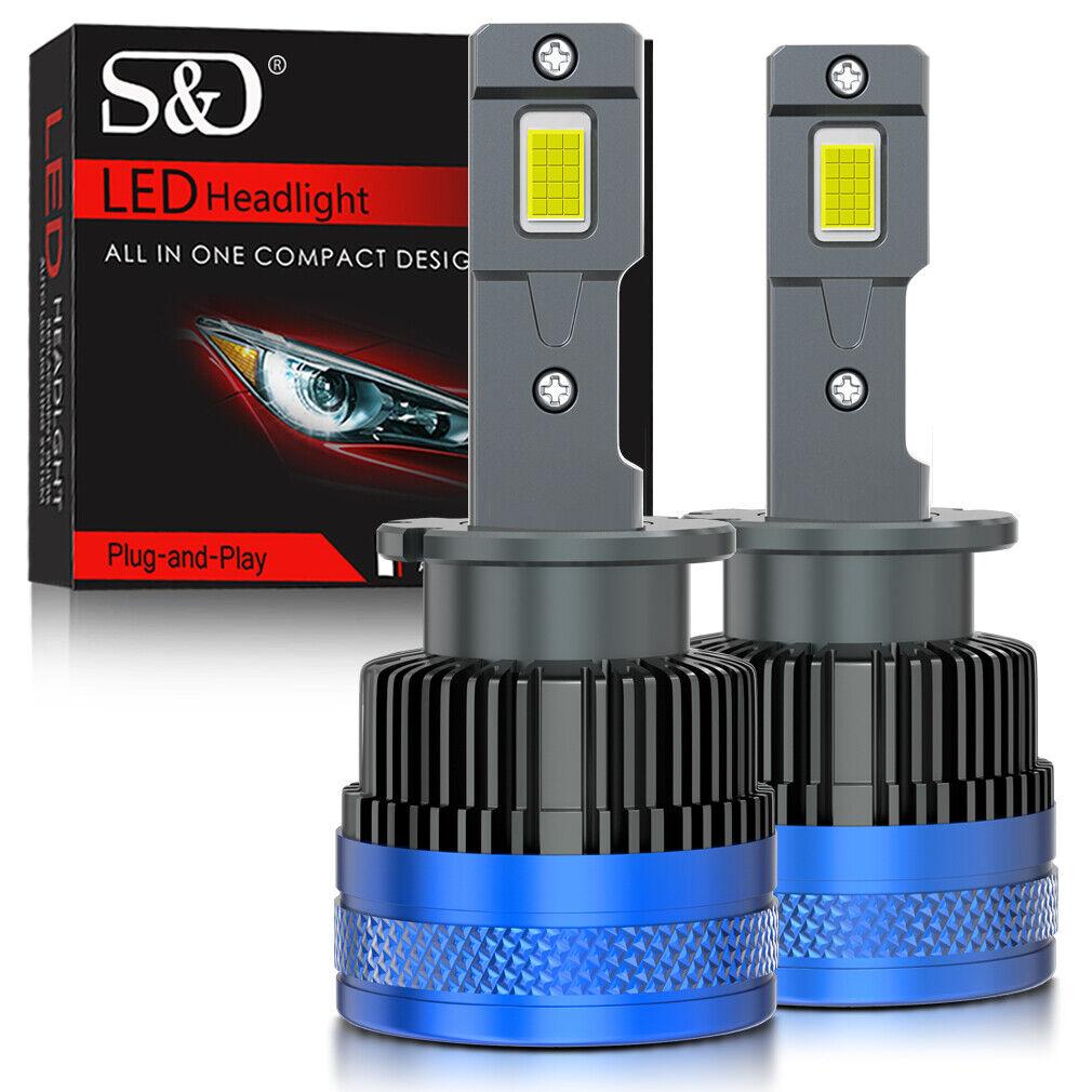 2Pcs 50000Lm D3S LED Headlight Bulbs D1S D2S D4S D8S D1R D2R D3R D4R D8R Turbo LED CSP Lights For BMW Benz Volvo Lamp Canbus 100W Headlamp