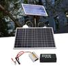 30W Solar Panel Kit with 220W Inverter and MPPT QC3.0 Controller, Portable Solar   for RV Camping Boat Car 12V Battery