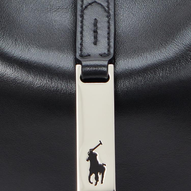 Polo Ralph Lauren Polo ID Metal Badge Adjustable Rotating Lobster Clasp Crescent Bag Handheld Leather Shoulder Bag Mini Women handbags WAPOBAG02V20081