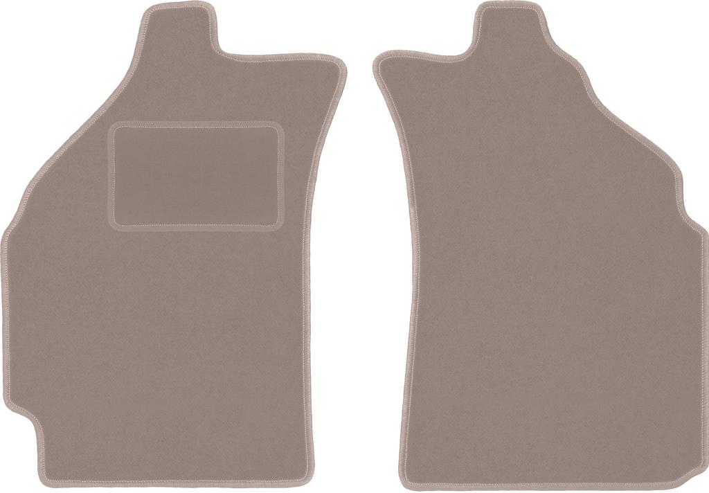 Бежевые передние коврики для: Хэтчбек Chevrolet Spark II M200 (2005-2009)