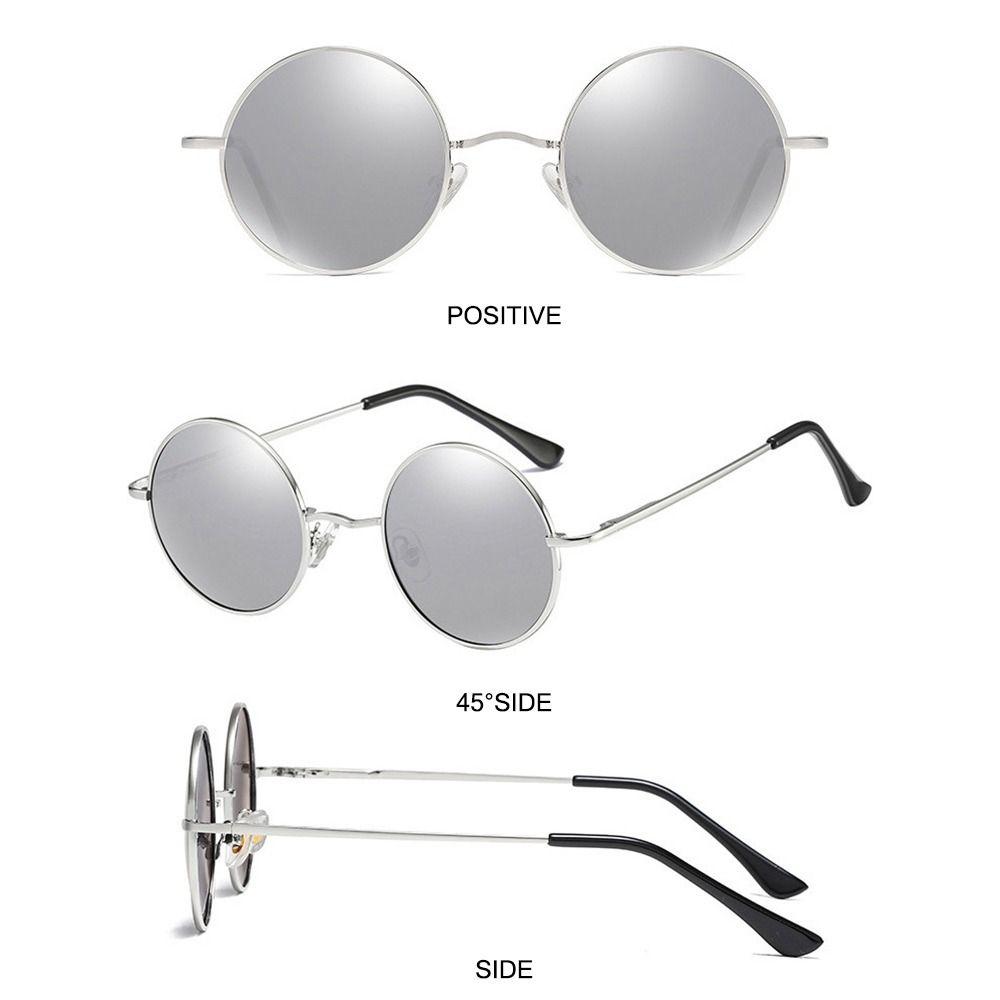 Поляризованные маленькие круглые солнцезащитные очки Металлические очки Ретро Панк Шейды для мужчин и женщин