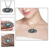 Silver  Gifted Garnet Gemstone Necklace Labradorite Jewelry Handmade