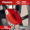 RADIKAL RK306R Motorcycle Disc Brake Lock for and 6mm Locking Lightweight Anti-Theft Lock, Motorcycles, Scooters, Bikes, Electric, Pin,