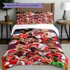 3pcs Duvet Cover Set (1*Duvet Cover + 2*Pillowcase, Without Core),football team.C Print Bedding Set, Bedroom Decor, All‑Season, Birthday Gift