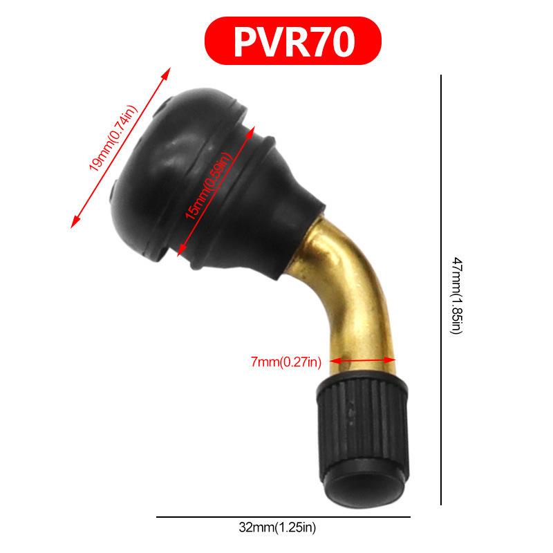 Изогнутый клапан PVR 50/60/70 для вакуумных шин электровелосипеда и мотоцикла