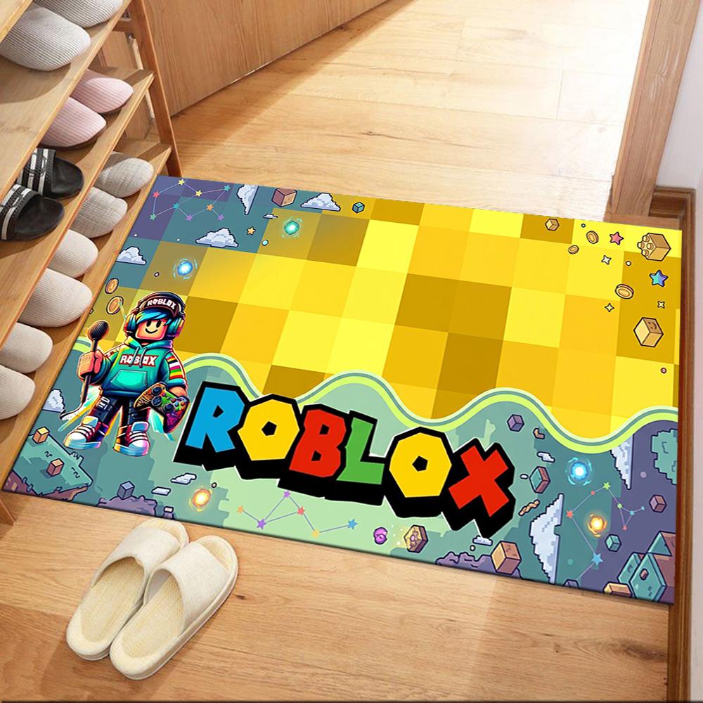 Roblox 225 Floor Rug Office Rug Design for Balcony Bedrooms Study room Game Room Anti-slip Rug Office home decor Birthday/Christmas Gift