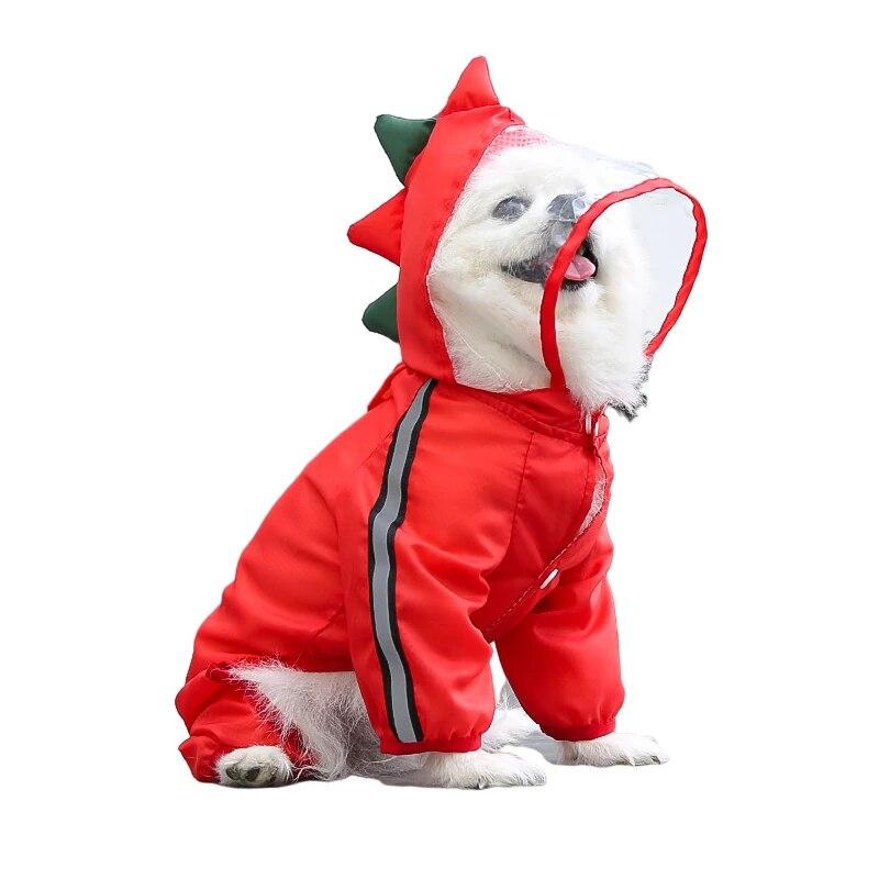XS-7XL светоотражающий дождевик для собак водонепроницаемый плащ для собак ретривер дождевик комбинезон для маленьких средних больших собак костюм