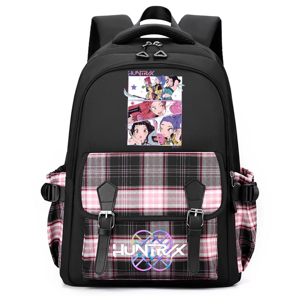 Anime Cute Cartoon K-Pop Printed Large Capacity Backpack for Teenger Student Girl Boy Schoolbag Bookbag Women Waterproof Travel Bag Mochila Kid Gift