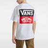 Vans Футболка с круглым вырезом и буквенным принтом, короткий рукав, детские топы, белая VN000GDGWHT