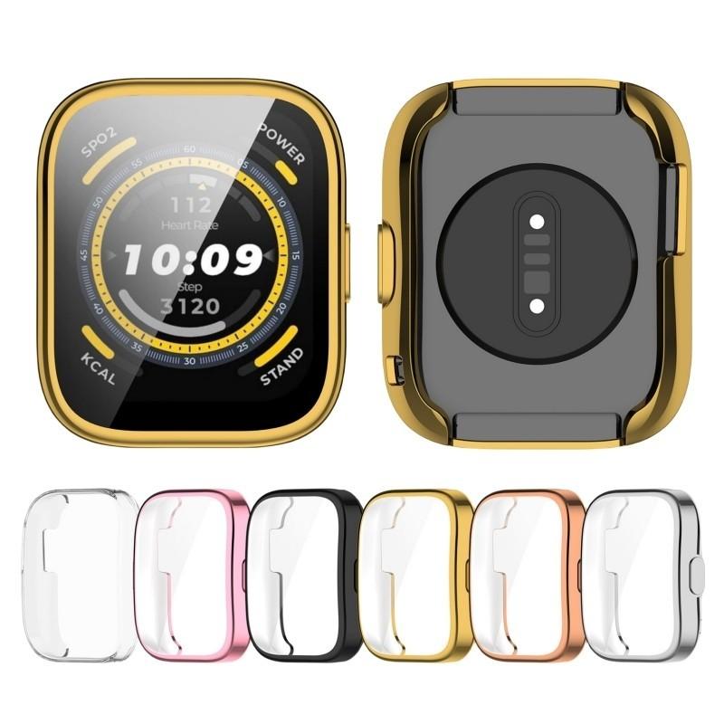 Мягкий силиконовый чехол для Xiaomi Huami Amazfit Bip 5, умный ремешок для часов, защитная пленка для экрана для Amazfit Bip5