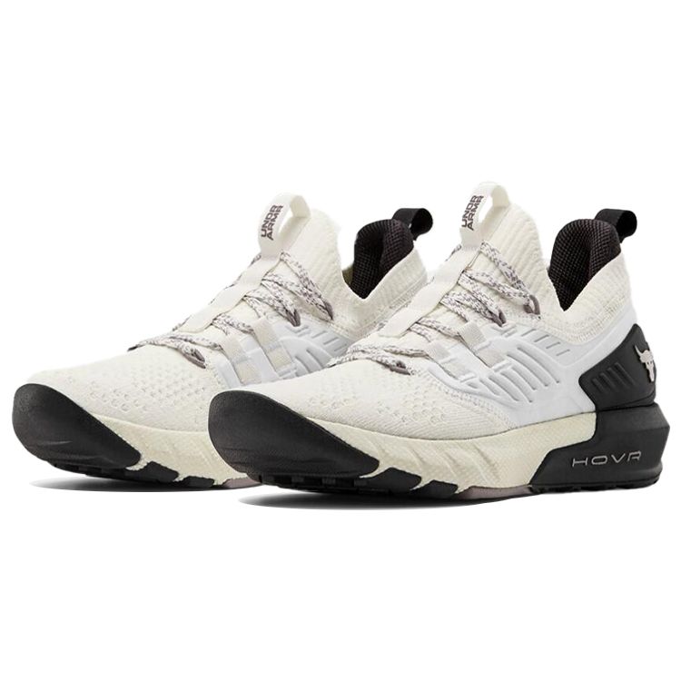 Under Armour Project Rock 3 Onyx White Black Women Sneakers 3023005-105