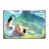Machu Picchu Peru Metal Sign Design Pub Bar Character Classic Tin Sign Poster