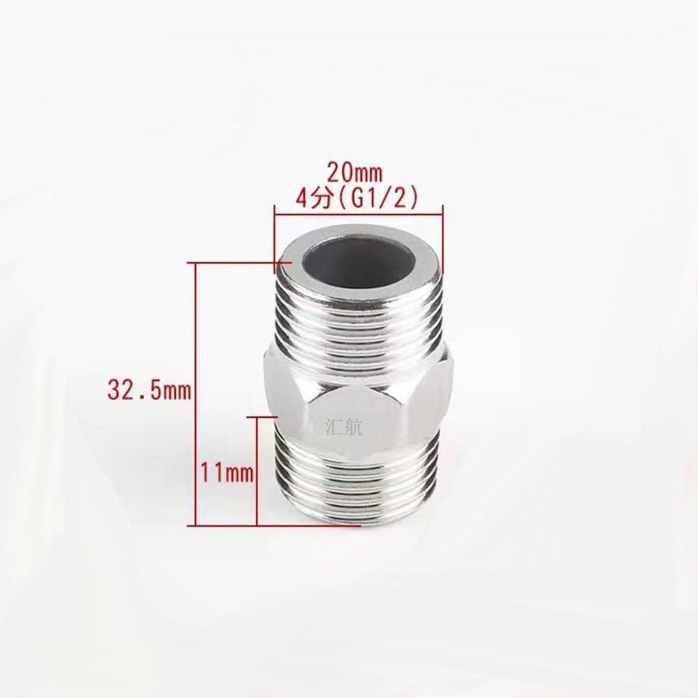 201 Stainless Stainless Steel Hex Nipple Thickened Hex Nipple Union  Water Oil Air