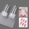 1Set Transparent Nail Art Silicone Stamping Stamper Scraper Image Plate Manicure Print Tool Diy With Cap Seal Printing Nail Tool