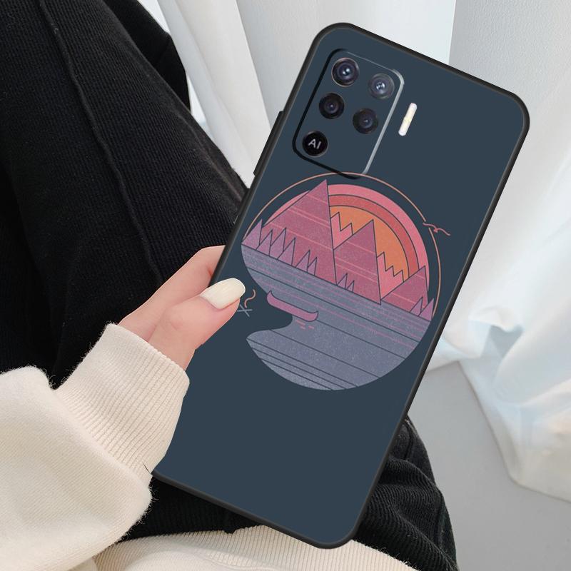 Чехол 'Звездное озеро горы' для Oppo A54 A74 A94 A18 A57 A17 A77 A38 A58 A78 A98 A80 A60 A40 A96 A76 A16 A15 A5 Pro