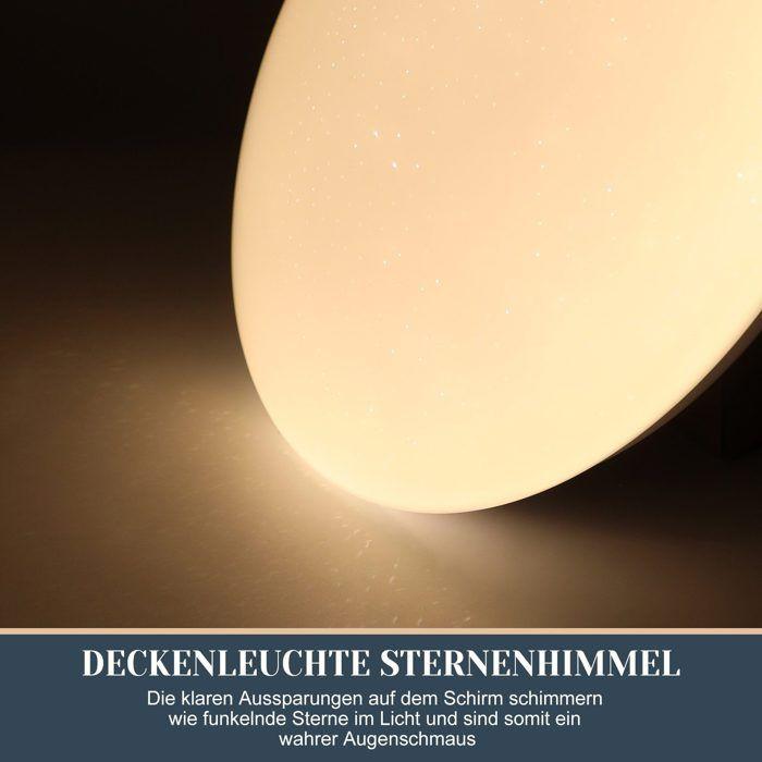 Plafonnier LED NETTLIFE Diamètre 26 cm Blanc chaud 3000K Métal