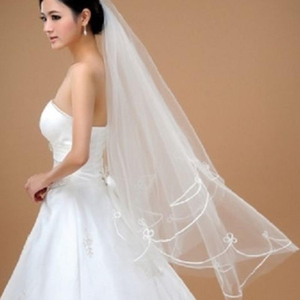 One Layer Lace Wedding Headdress Wedding Gauze Bride Accessories Bridal Veil Bride's Head Gauze