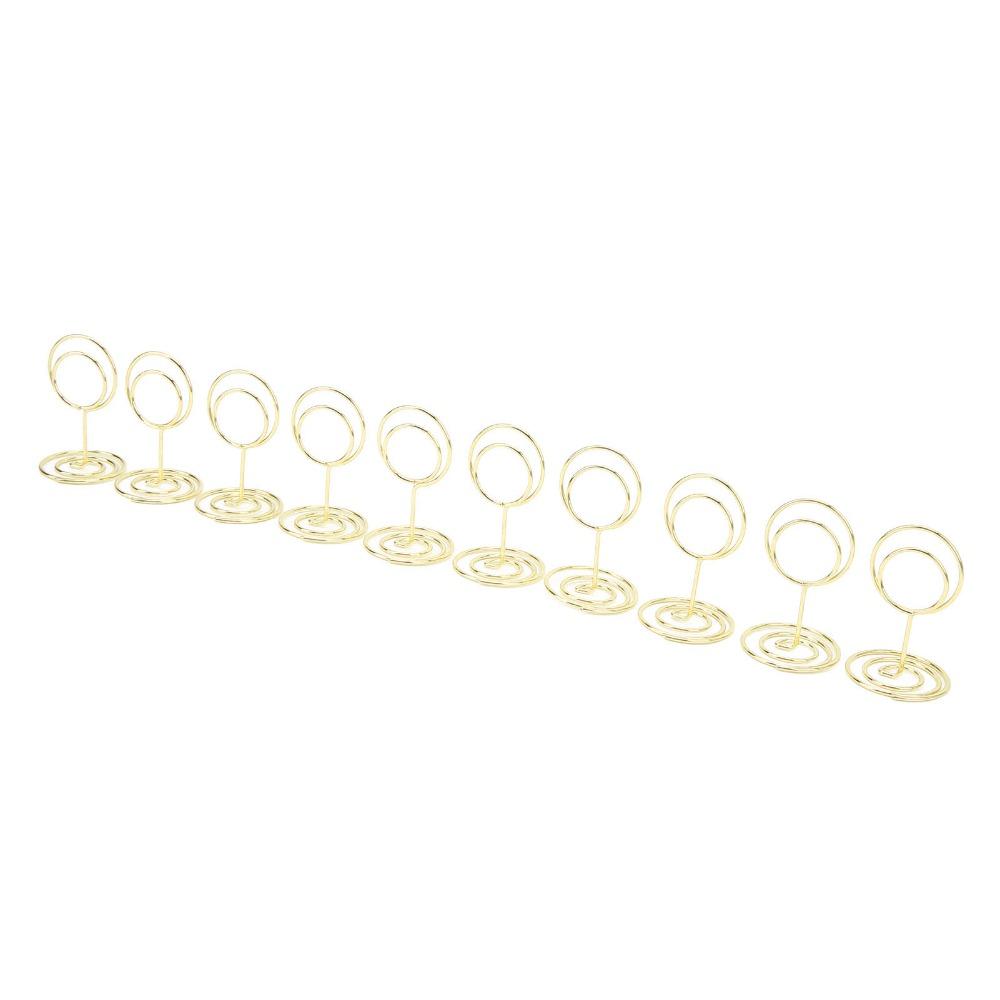 20Pc Gold/Rose Gold Table Number Stands Round Shaped Table Number Holder Anniversary Party