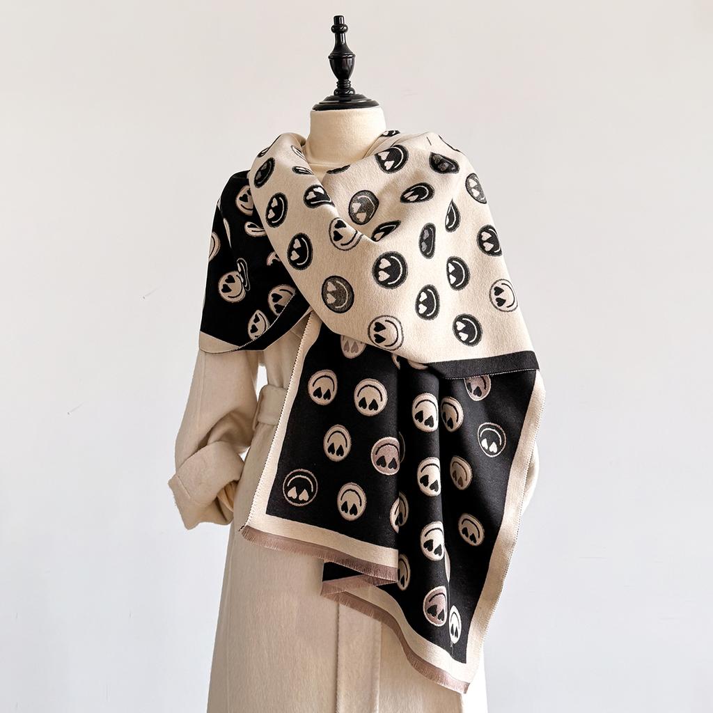 New Autumn Scarf Women Winter Warm Imitation Cashmere Scarves Girls Sweet Soft Pashmina Shawl Outdoor Shawls