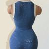 Европейский и американский сладкий и острый сексуальный стиль Spice Girls модный креативный дизайн V-образный облегающий короткое платье