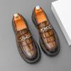 Fashion Men Thick Soled Leather Shoes Business Formal Loafers Casual Shoe Classic Comfortable Fashion Luxury  Dating Party Driving Shoes