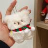 Милый мультяшный рождественский плюшевый кот кролик брелок кавайный мягкий кукольный брелок для ключей от машины рюкзак кулон украшение подарки