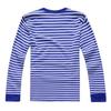Zirunking 2021 New Navy T-shirt Blue and White Striped Unisex Long Sleeve Korean Style Summer Vintage Navy T-shirts Cotton Tees ZKNAVYL
