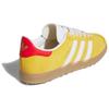 adidas Gazelle Бесшипованные Гольф Ярко-золотые Унисекс Кроссовки Облачно-белые Ярко-алые JS1896