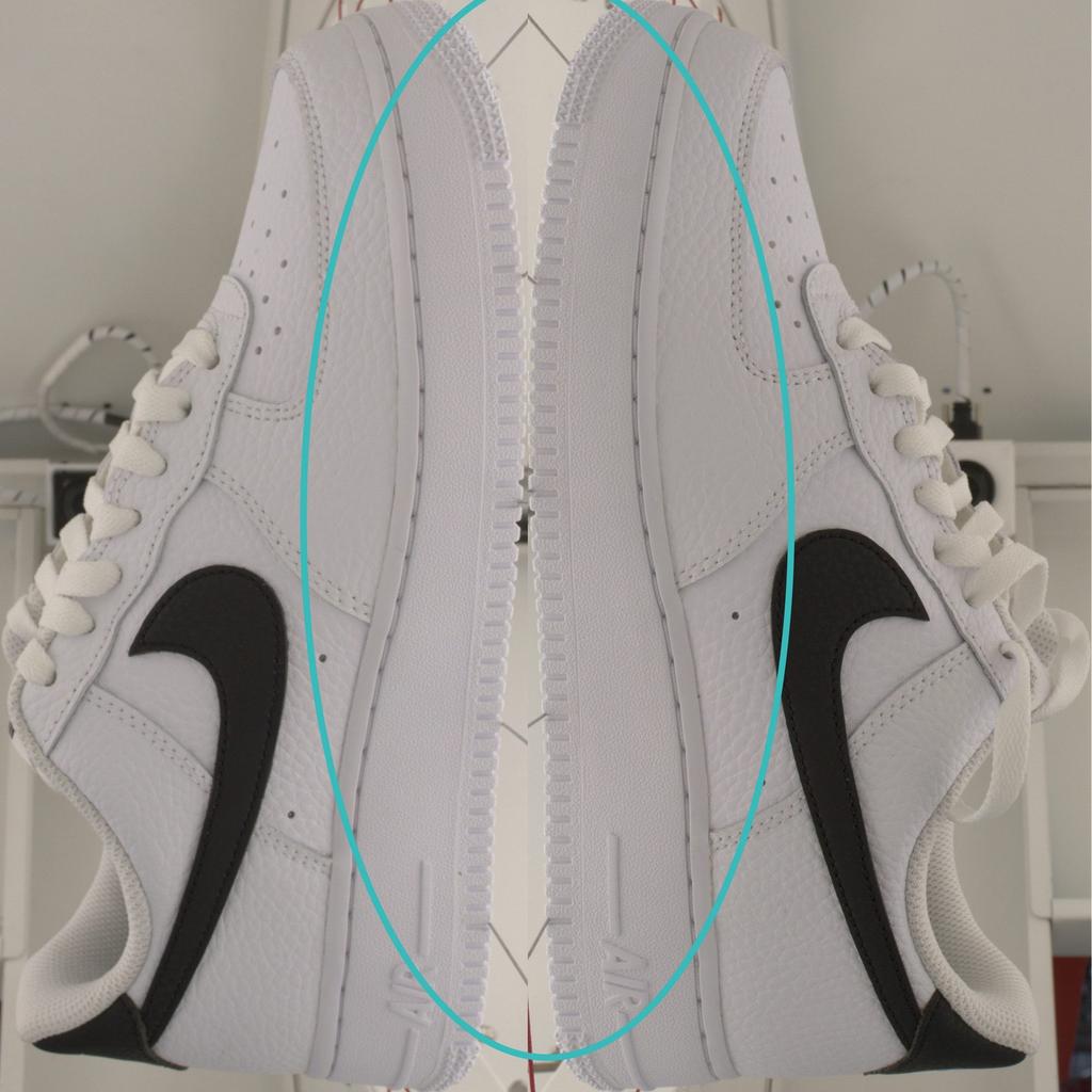 Pre-owned Nike Air Force 1 White and Black CT2302-100-P26086257947207