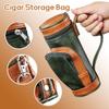 Сумка для хранения сигар, портативный хьюмидор для путешествий на открытом воздухе, чехол из ПУ-кожи, многофункциональная сумка-аксессуар для гольфа для любителей сигар