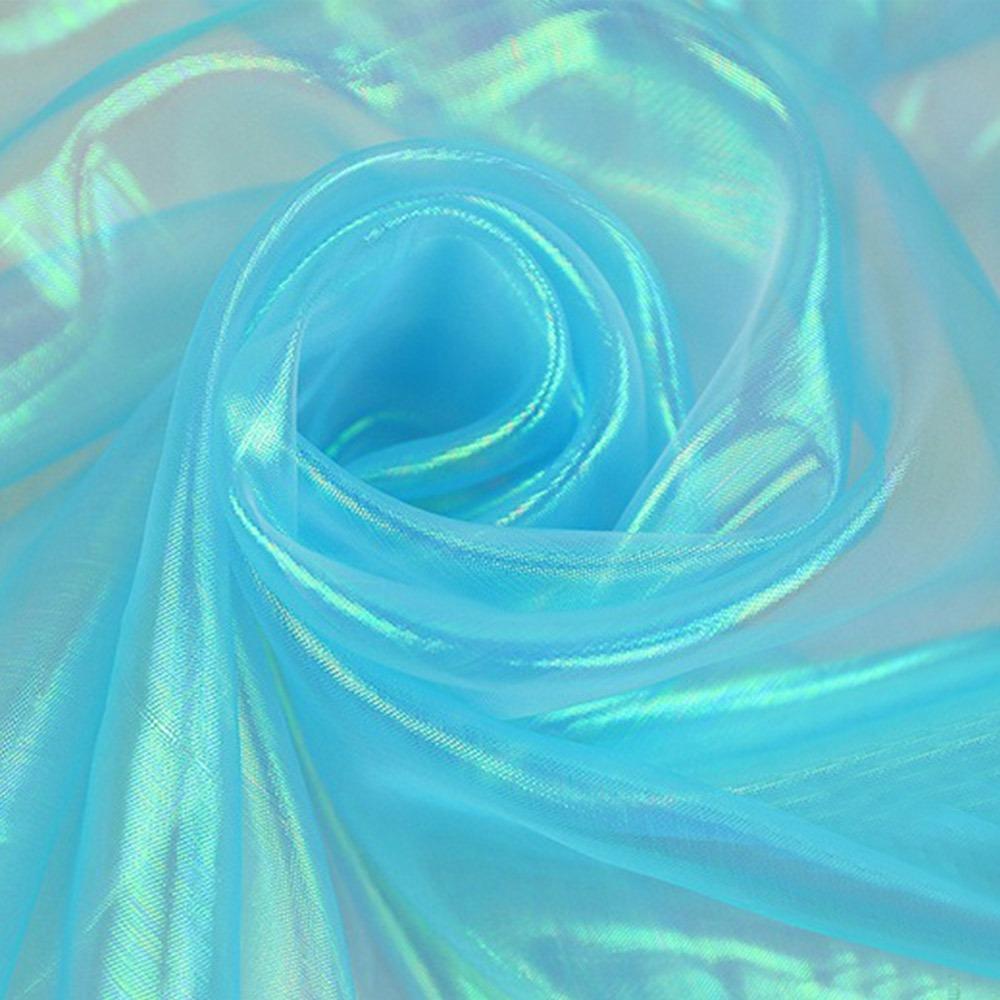 Thin Laser Tulle Shiny Organza Dresses Fabric Skirts Clothes Sewing Organza Fabrics  Designer