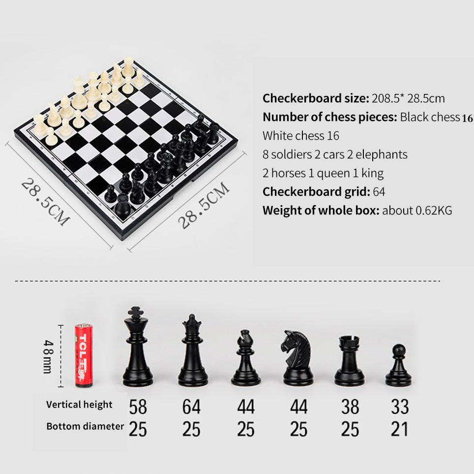 Портативный специальный магнитный набор для шахмат, нард и шашек, большая доска, шашки, развлечения, рождественские дорожные игры для взрослых и детей, подарок