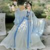 Chinese Song Dynasty Style Hanfu Women's Wear Daily Pleated Skirt Set