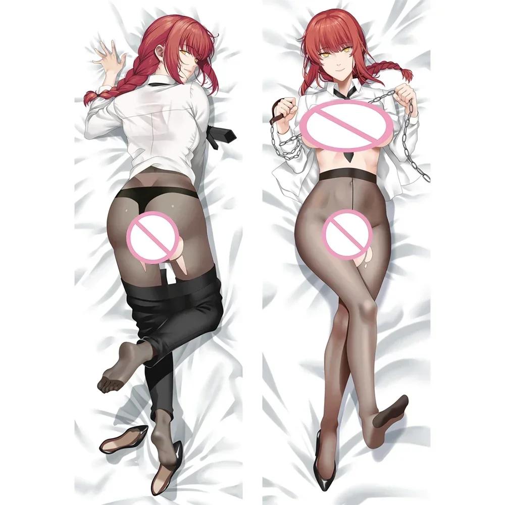 Человек с бензопилой Dakimakura аниме Makima Косплэй наволочка для тела двусторонний принт обнимающая подушка чехол в натуральную величину наволочка для тела