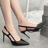 Модные супер-высокие каблуки Женские сандалии Дизайнерские туфли-лодочки с острым носком 2025 Новый тренд Летняя мода Туфли-стилеты Mujer Zapatos