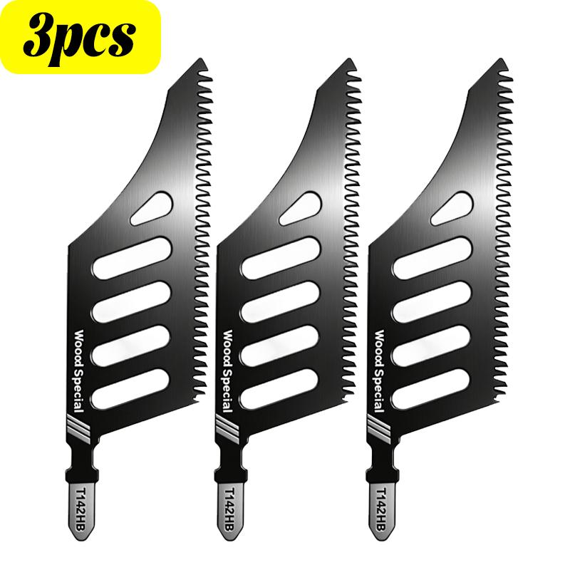 12/1pcs Jigsaw Blade Heavy Duty Scroll Saw Blades Jigsaw Blade Extra Long T-Shank Fine Coarse Teeth for Wood Fiberboard Blades